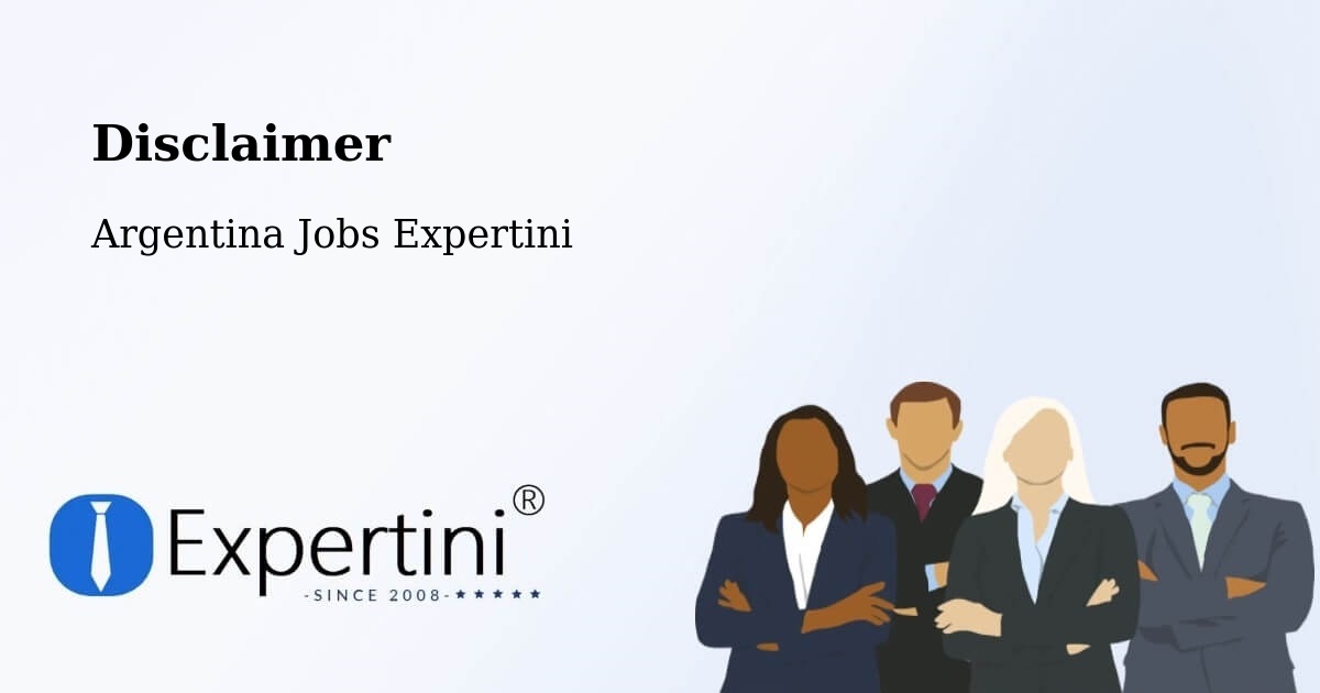 Disclaimer – Puerto Rico - Argentina Jobs Expertini
